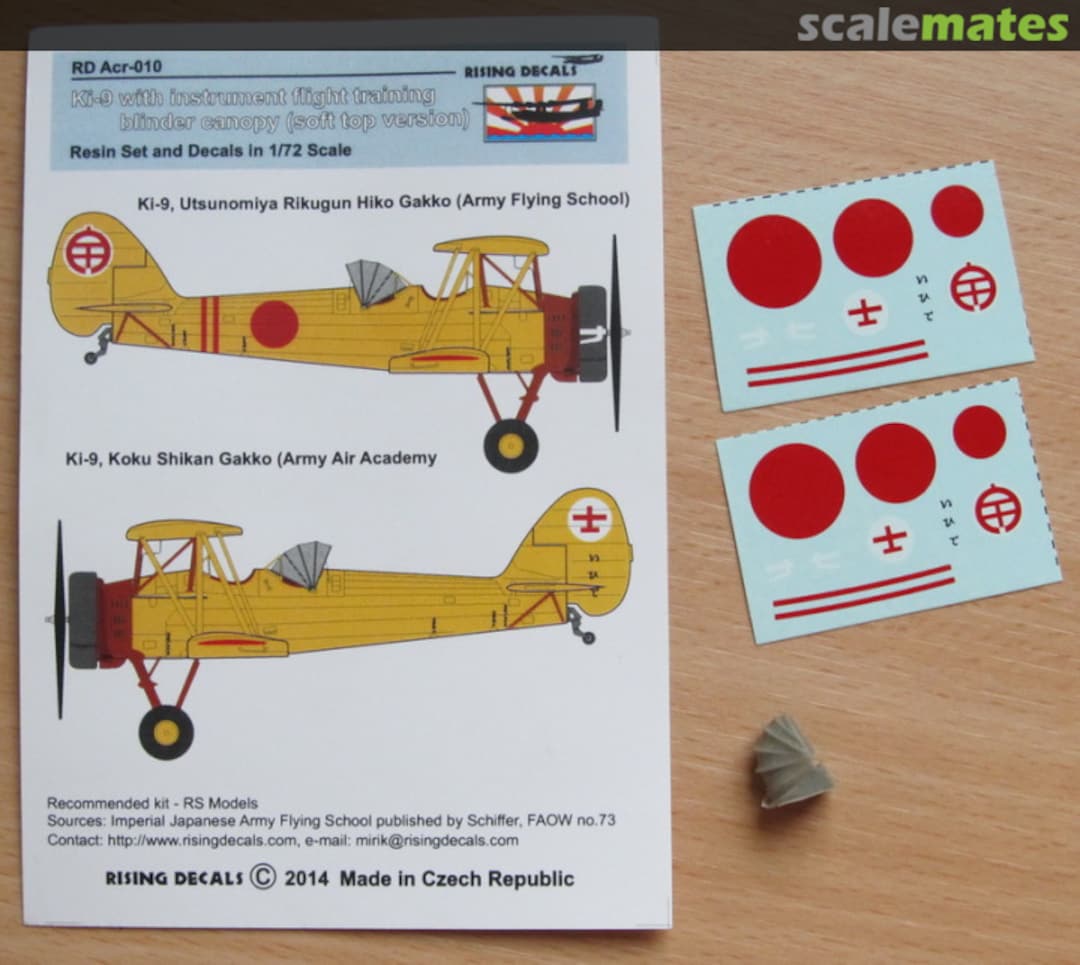 Boxart Tachikawa Ki-9 soft top version Army (resin set & decal) 010 Rising Decals Boxart Tachikawa Ki-9 soft top version Army (resin set & decal) 010 Rising Decals