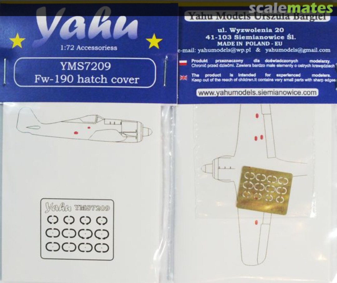 Boxart Fw-190 hatch cover YMS7209 Yahu Models Boxart Fw-190 hatch cover YMS7209 Yahu Models