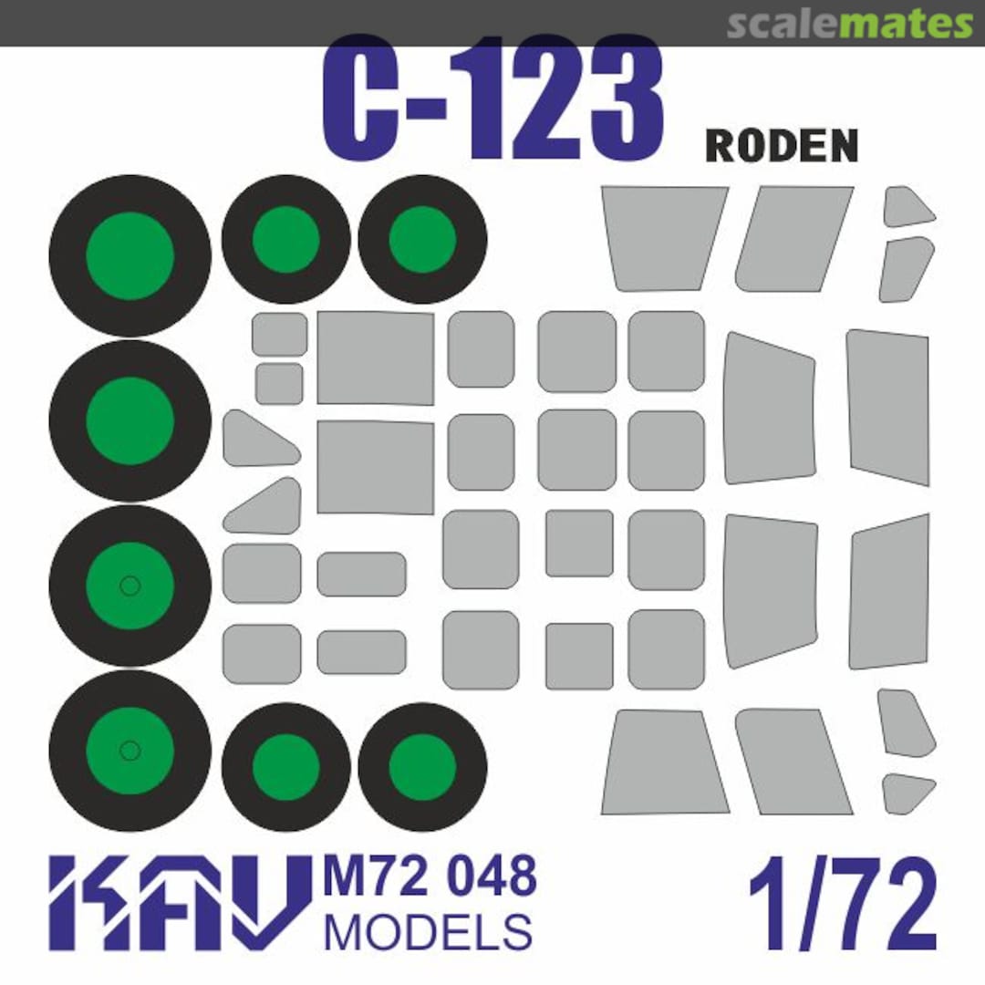 Boxart Paint mask for C-123 Provider (Roden) KAV M72 048 KAV models