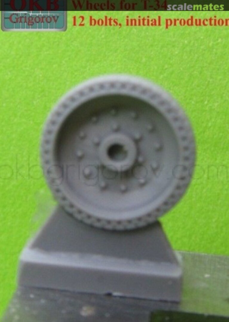 Boxart Wheels for T-34,12 bolts, initial production S72010 OKB Grigorov Boxart Wheels for T-34,12 bolts, initial production S72010 OKB Grigorov