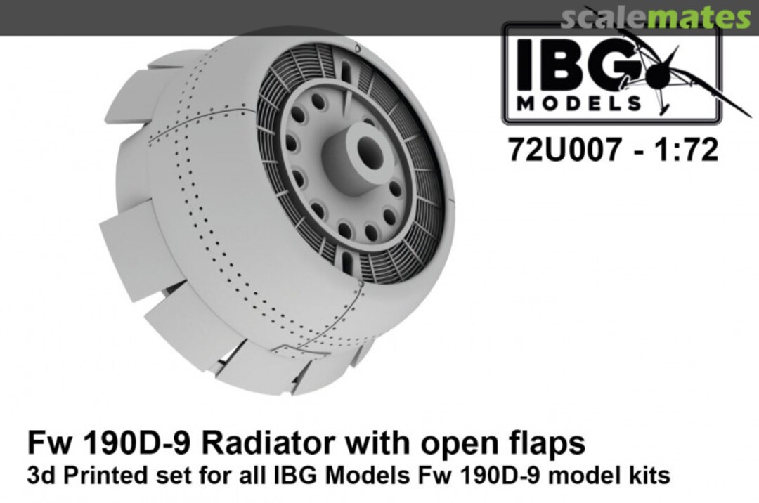 Boxart Fw 190D-9 Radiator with open flaps 72U007 IBG Models Boxart Fw 190D-9 Radiator with open flaps 72U007 IBG Models