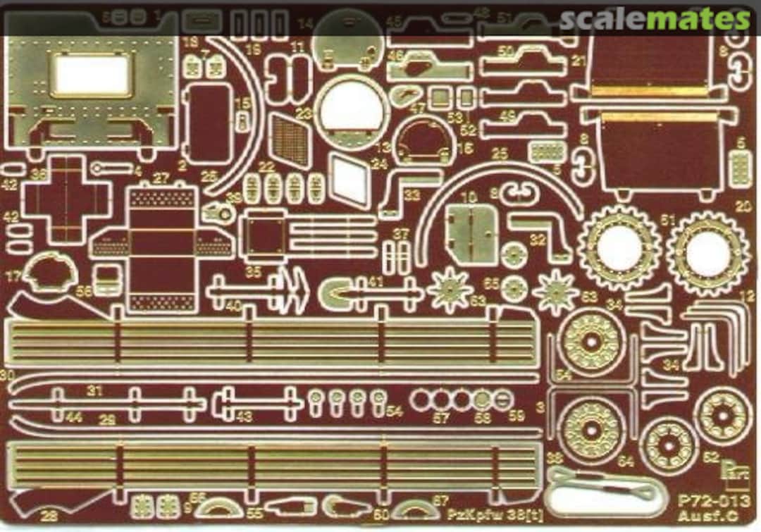 Boxart PzKpfw 38 (t) Ausf. C "Praga" P72-013 Part Boxart PzKpfw 38 (t) Ausf. C "Praga" P72-013 Part