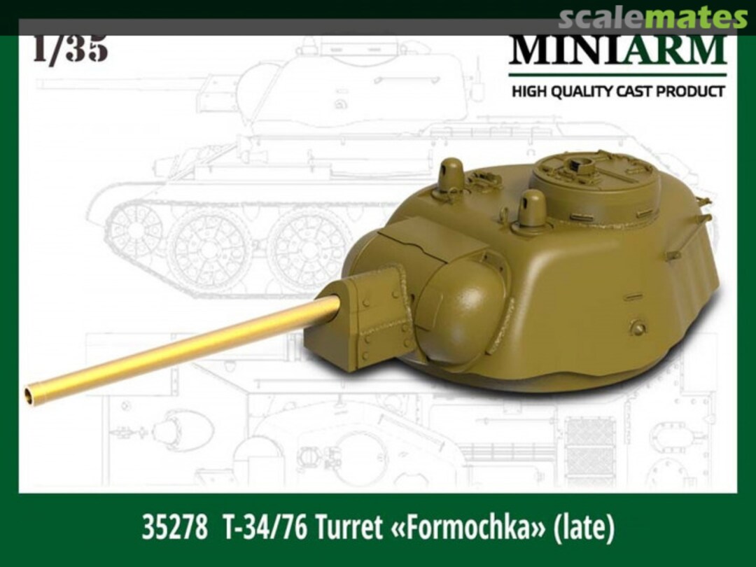 Boxart Т-34/76 Turret "Formochka" (Late) 35278 Miniarm Boxart Т-34/76 Turret "Formochka" (Late) 35278 Miniarm