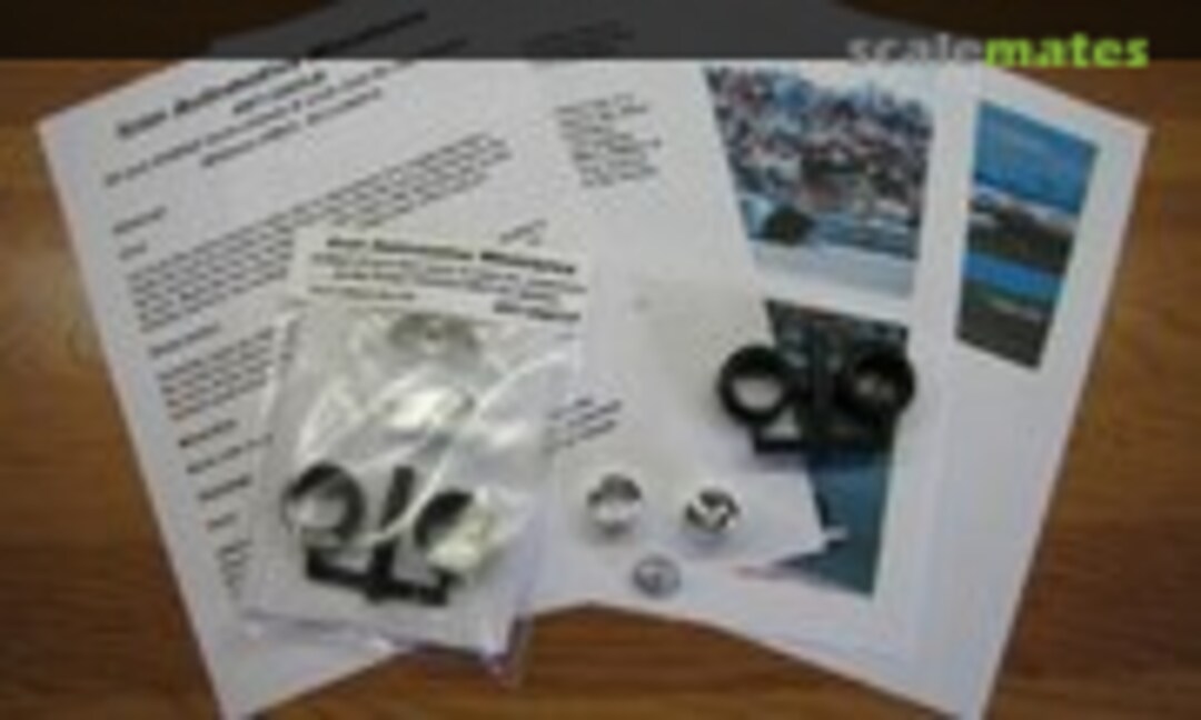 1:20 Front Slick Tires + DYMAG 15 inch wheels (Icon Automotive Miniatures ST-2003-D) ST-2003-D