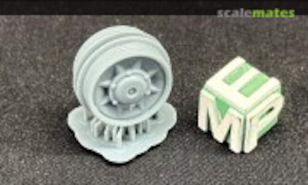 1:16 Panzer IV - road wheels - burnt - with cap (EMP3d 16041222) 16041222