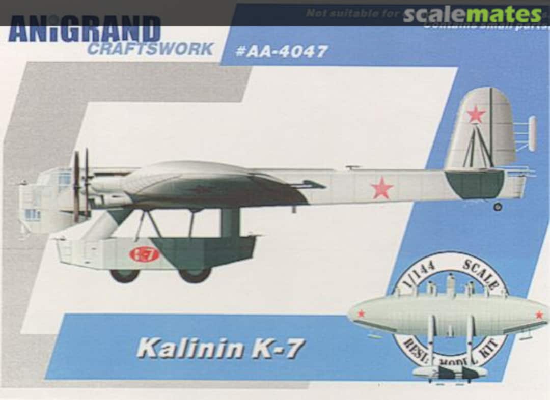 Boxart Kalinin K-7 AA-4047 Anigrand Craftswork Boxart Kalinin K-7 AA-4047 Anigrand Craftswork