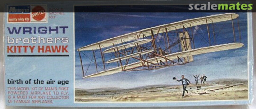 Boxart Wright Brothers Kitty Hawk 6824 Monogram/Mattel Boxart Wright Brothers Kitty Hawk 6824 Monogram/Mattel