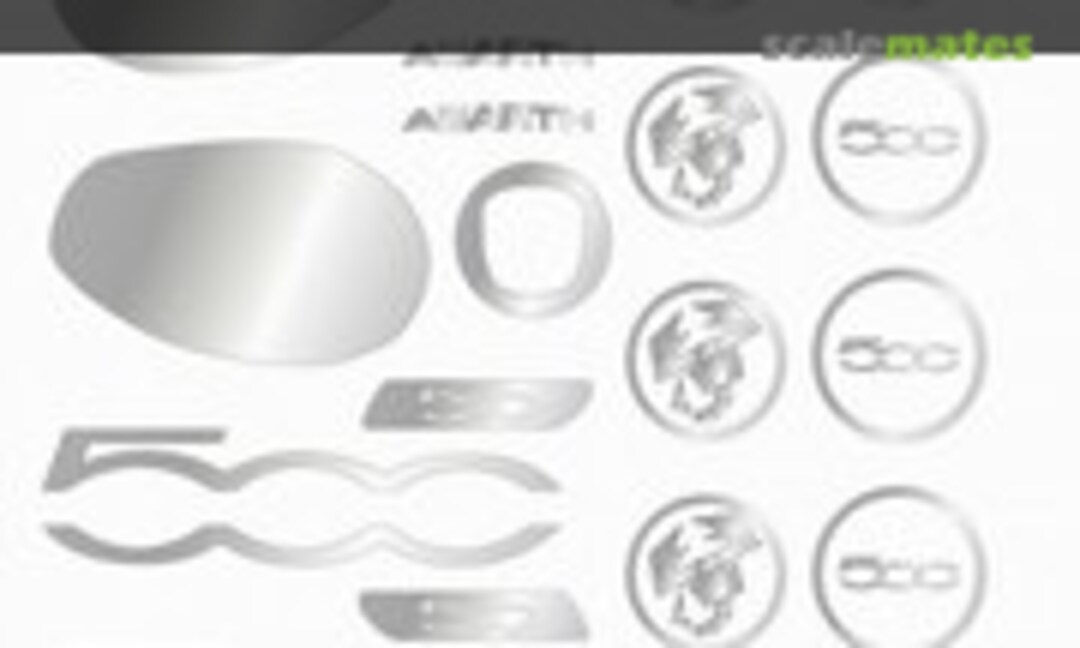 1:24 Fiat 500 Sticker (A+ Club MS-062) MS-062