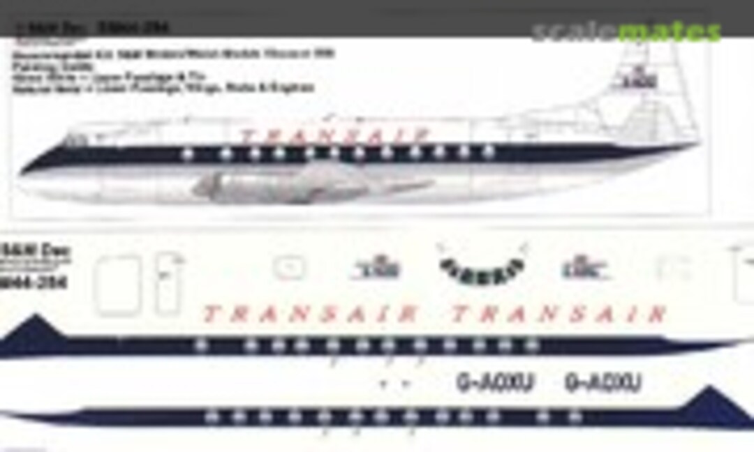 1:144 Transair Viscount 800 (S&M Dec SM44-284) SM44-284