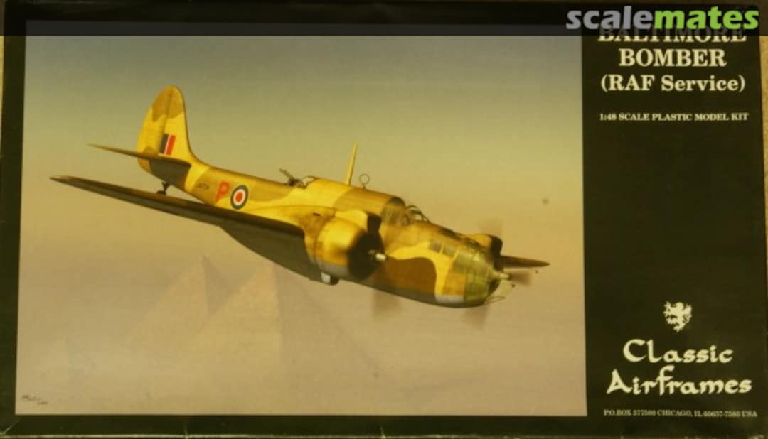 Boxart Martin Baltimore Bomber (RAF Service) 4139 Classic Airframes Boxart Martin Baltimore Bomber (RAF Service) 4139 Classic Airframes