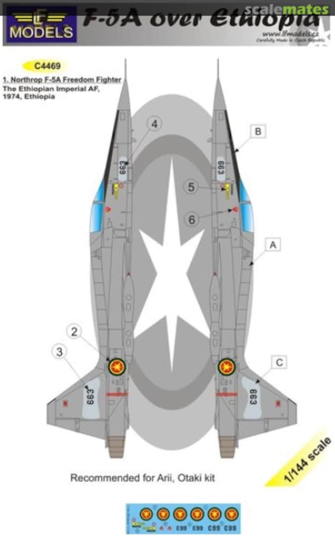 Boxart F-5A over Ethiopia C4469 LF Models Boxart F-5A over Ethiopia C4469 LF Models