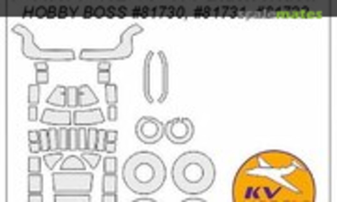 1:48 Painting masks for P-61A/B/C Black Widow + masks for disks and wheels (KV Models 48031) 48031