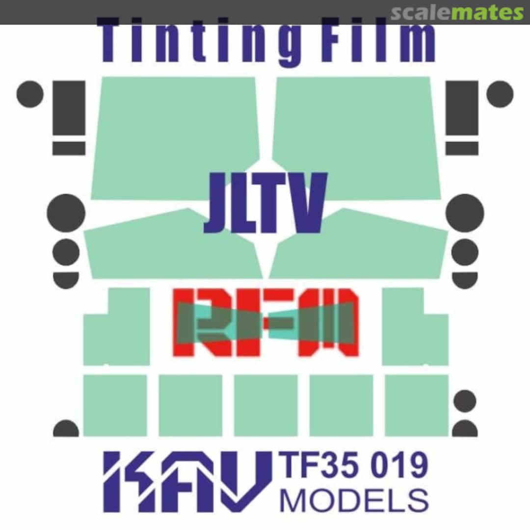 Boxart JLTV tinting film KAV TF35 019 KAV models