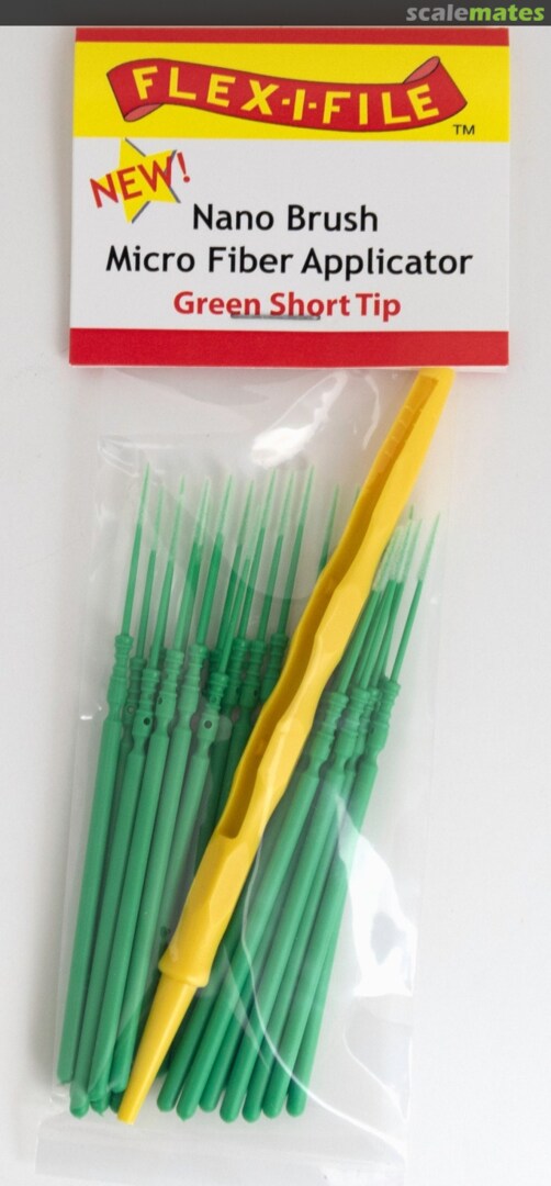 Boxart Green Short Tip, Nano Brush Micro Fiber Applicator N934001 Flex-i-File Boxart Green Short Tip, Nano Brush Micro Fiber Applicator N934001 Flex-i-File