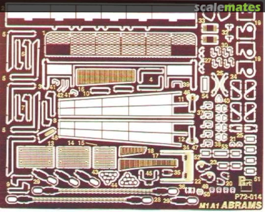 Boxart M1A1 Abrams P72-014 Part Boxart M1A1 Abrams P72-014 Part