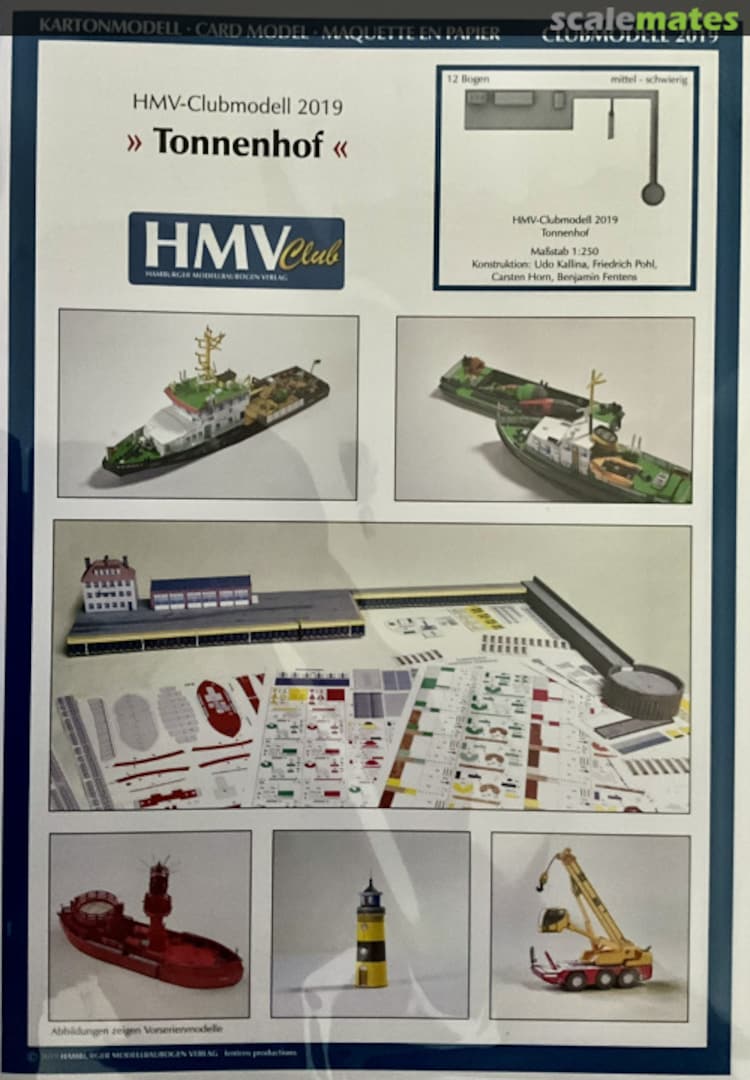 Boxart Tonnenhof Clubmodell 2019 HMV Hamburger Modellbaubogen Verlag Boxart Tonnenhof Clubmodell 2019 HMV Hamburger Modellbaubogen Verlag