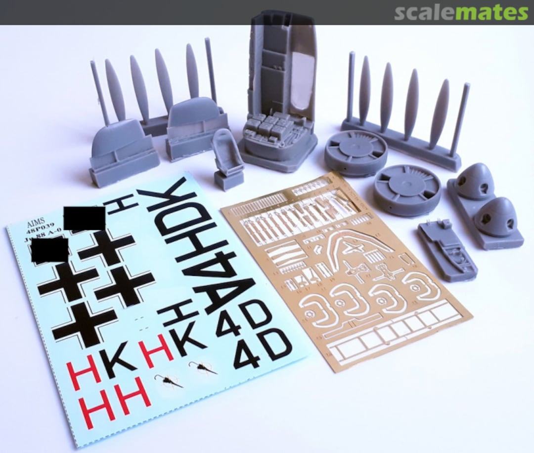 Boxart Ju-88A-0 conversion set 48P039 AIMS Boxart Ju-88A-0 conversion set 48P039 AIMS