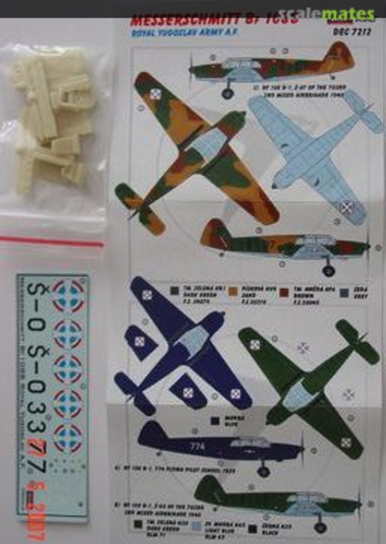 Boxart Messerschmitt Bf 108 B DEC7212 Kora Models Boxart Messerschmitt Bf 108 B DEC7212 Kora Models