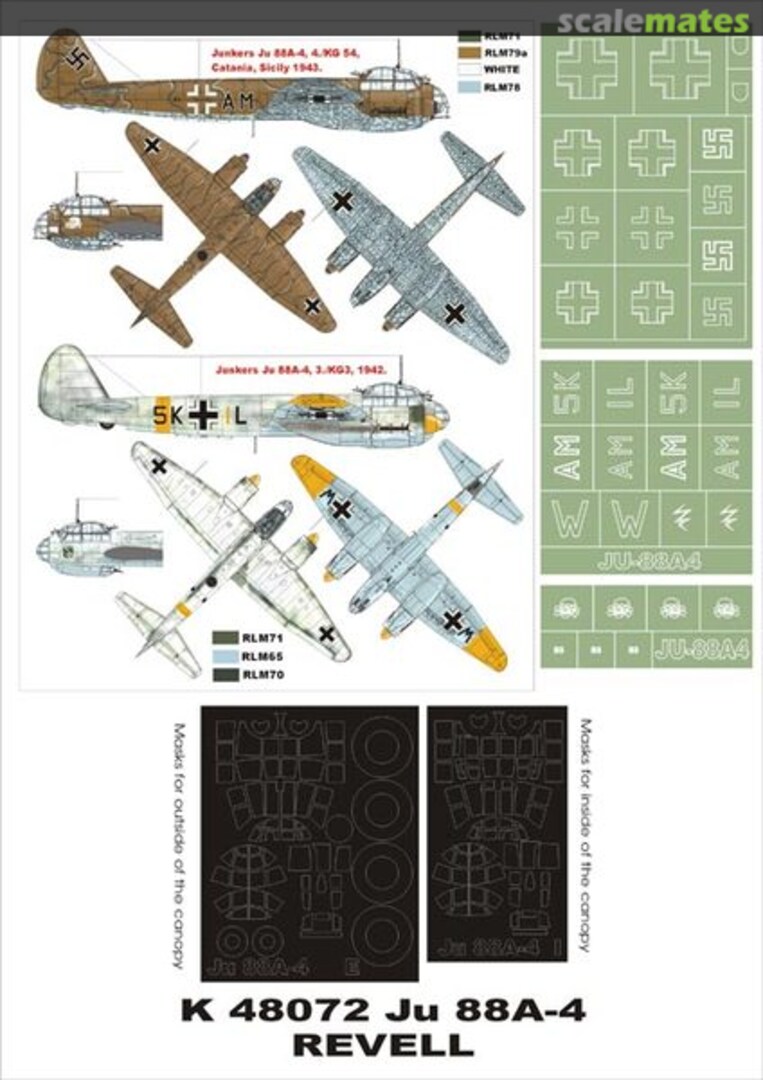 Boxart Junkers Ju 88A-4 K48072 Montex Boxart Junkers Ju 88A-4 K48072 Montex