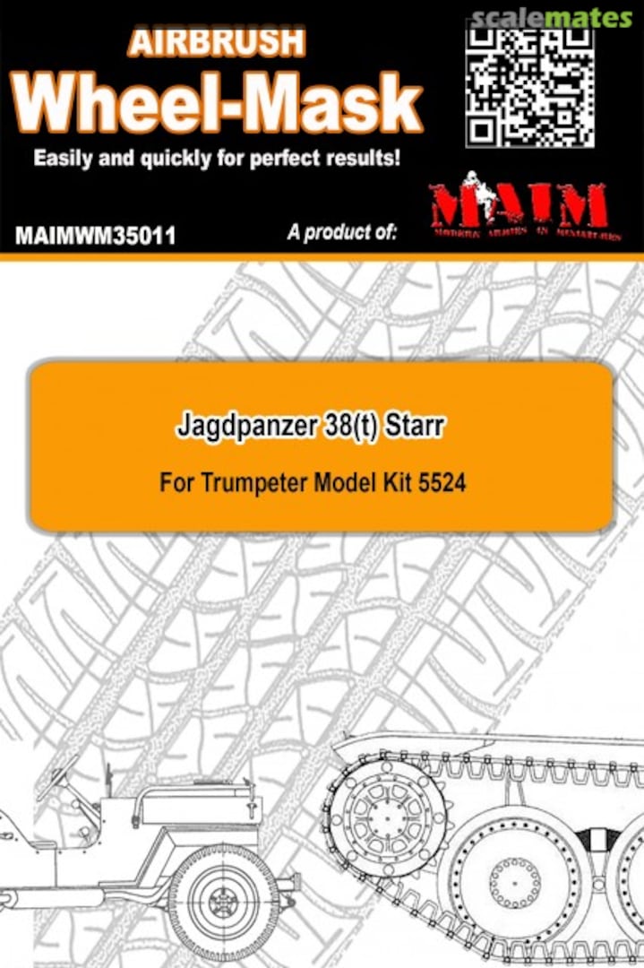 Boxart Jagdpanzer 38(t) Starr - Wheel Mask (Trumpeter 5524) MAIMWM35011 MAiM Boxart Jagdpanzer 38(t) Starr - Wheel Mask (Trumpeter 5524) MAIMWM35011 MAiM