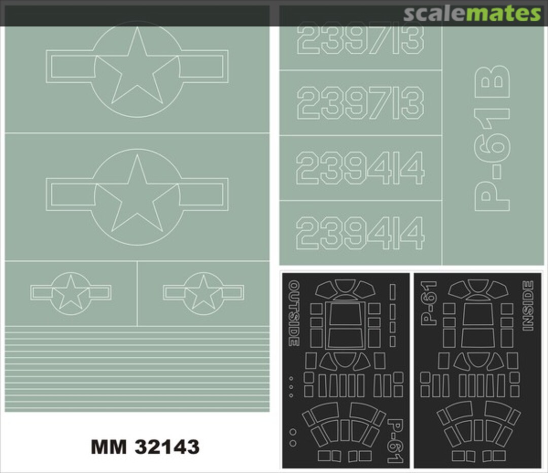 Boxart Northrop P-61 Black Widow MM32143 Montex