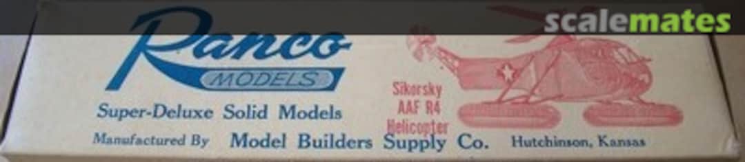 Boxart Sikorsky R-4 AAF Helicopter Randles / Ranco Boxart Sikorsky R-4 AAF Helicopter Randles / Ranco
