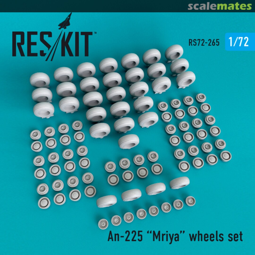 Boxart An-225 Mriya - wheels set RS72-0265 ResKit