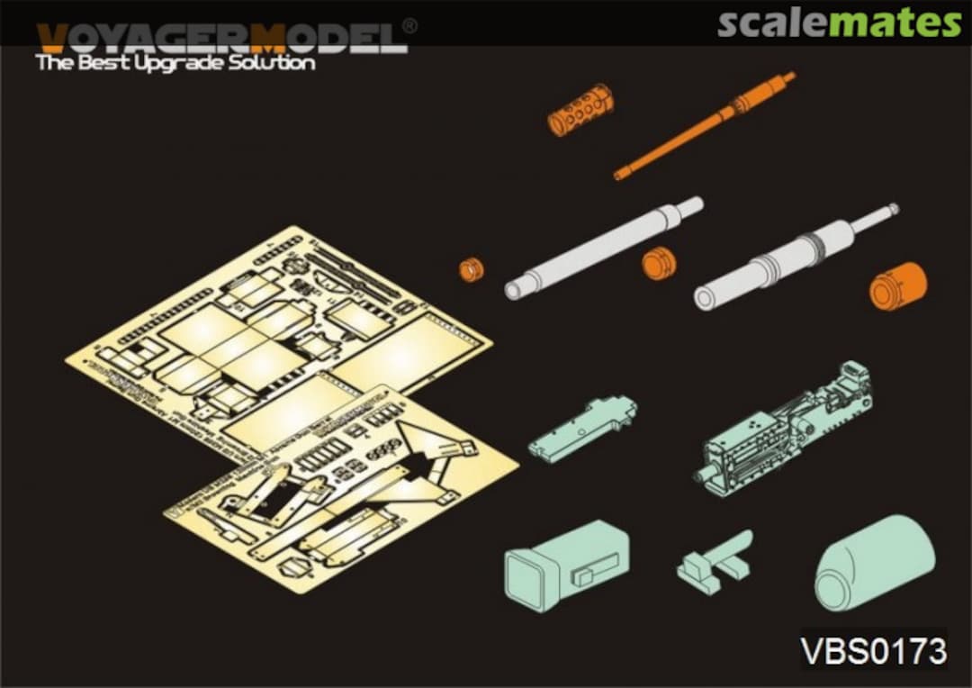 Boxart 120mm M1Abrams Gun Barrel w/M2 Browning Machine Gun (For TAMIYA 35326) VBS0173 Voyager Model Boxart 120mm M1Abrams Gun Barrel w/M2 Browning Machine Gun (For TAMIYA 35326) VBS0173 Voyager Model