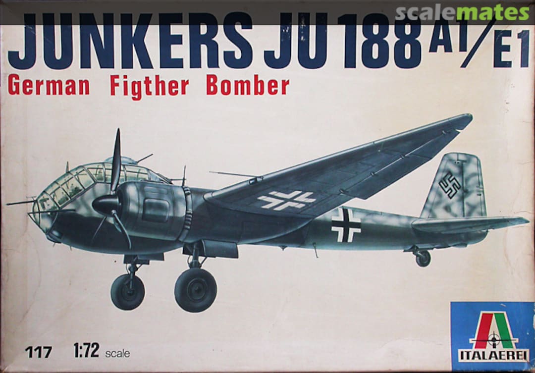 Boxart Junkers Ju 188 A1/E1 117 Italaerei Boxart Junkers Ju 188 A1/E1 117 Italaerei