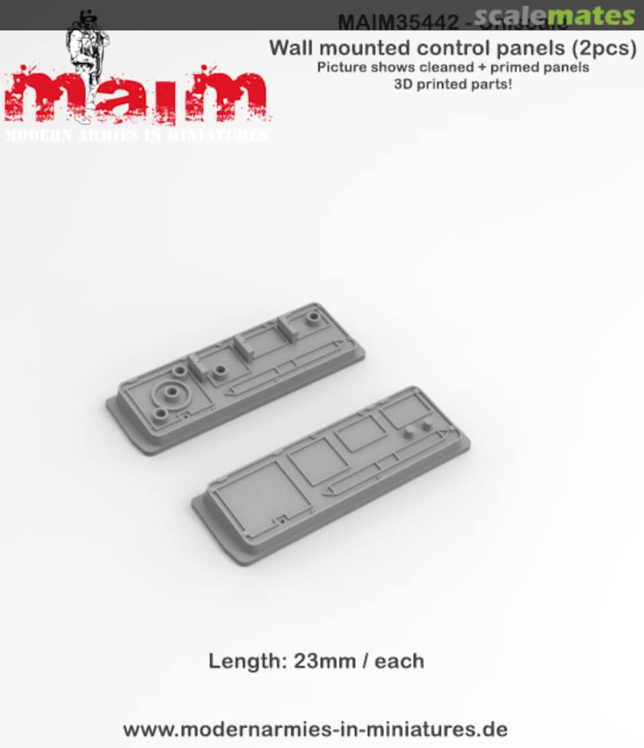 Boxart Control Panels wall mounted (2pcs) - Kitbash/Dioramabash / Uniscale MAIM35442 MAiM Boxart Control Panels wall mounted (2pcs) - Kitbash/Dioramabash / Uniscale MAIM35442 MAiM