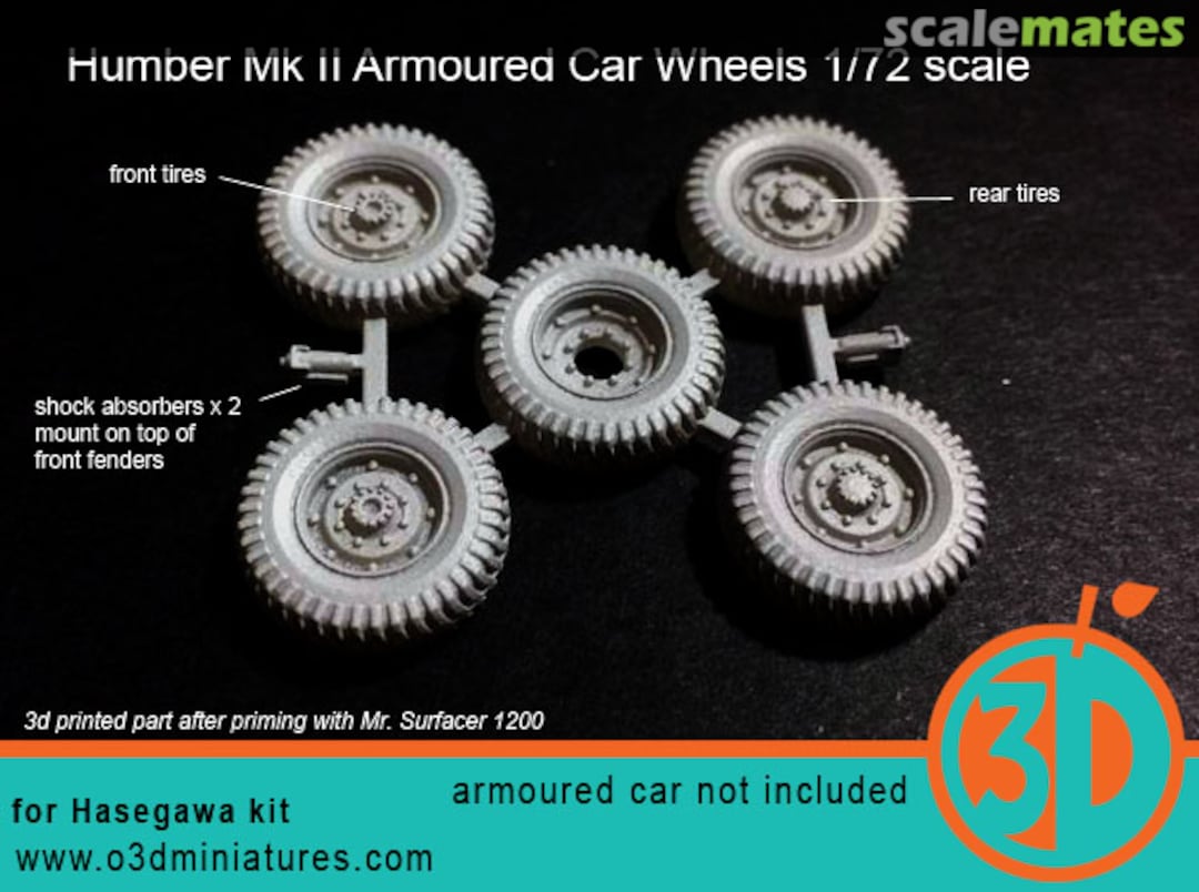 Boxart Humber Mk II Tires SWFUD 72-007 orange3D Boxart Humber Mk II Tires SWFUD 72-007 orange3D