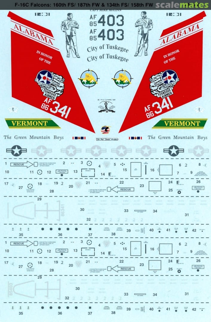 Boxart F-16C Falcons 48-980 Microscale Boxart F-16C Falcons 48-980 Microscale