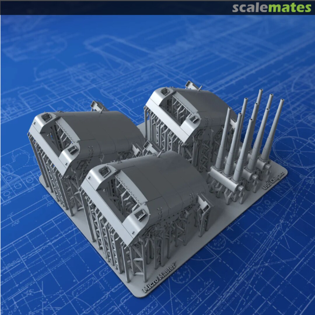 Boxart Triple 8"/55 (20.3 cm) Mounts MM0426P Micro Master Boxart Triple 8"/55 (20.3 cm) Mounts MM0426P Micro Master