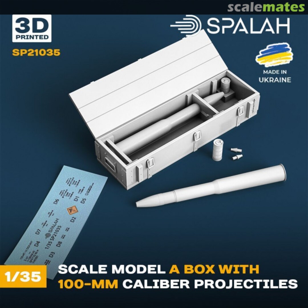 Boxart A box with 100 mm caliber projectiles SP21035 Spalah Boxart A box with 100 mm caliber projectiles SP21035 Spalah