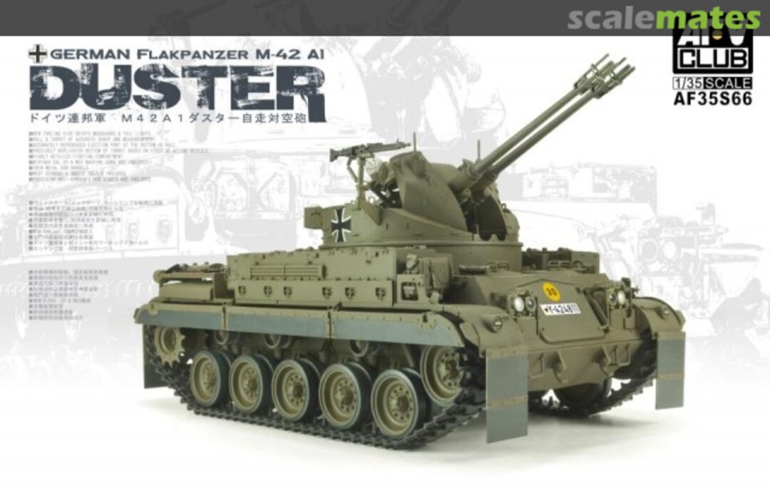 Boxart Flakpanzer M-42 A1 Duster AF35S66 AFV Club Boxart Flakpanzer M-42 A1 Duster AF35S66 AFV Club