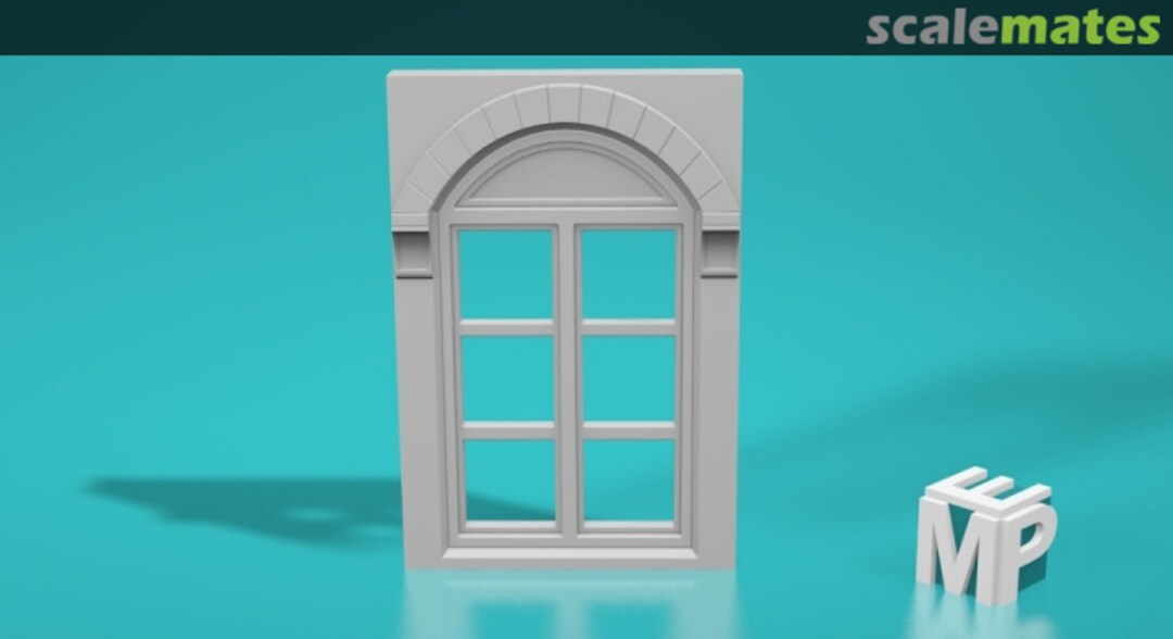 Boxart Neoclassical window - type 3B - closed 25150435 EMP3d Boxart Neoclassical window - type 3B - closed 25150435 EMP3d
