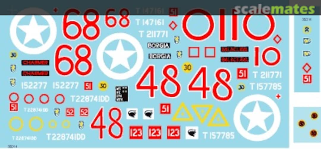 Boxart British Swimming (DD) and Wading Shermans. 35014 Bison Decals