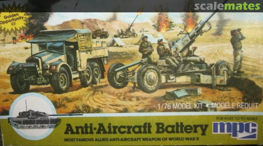 Boxart Anti-Aircraft Battery 1-6209 MPC