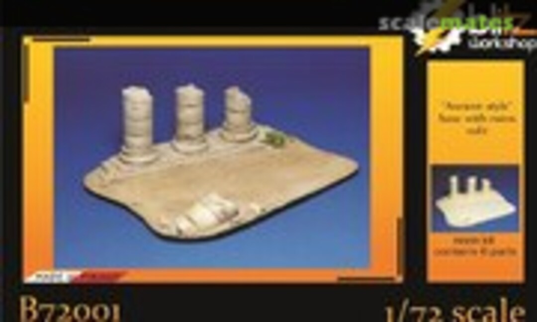 1:72 "Ancient style" base with ruins (Blitz Workshop B72001) B72001