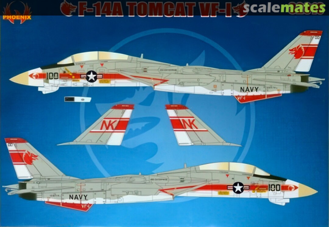 Boxart F-14A Tomcat VF-1 32010 Phoenix Calcomanias Boxart F-14A Tomcat VF-1 32010 Phoenix Calcomanias