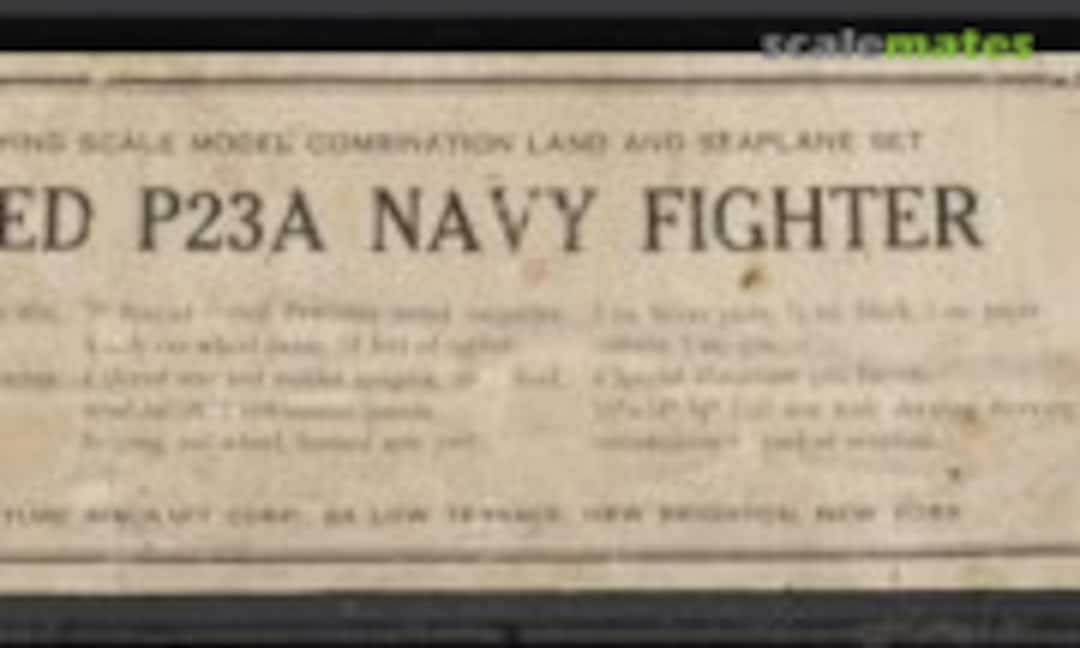 1:16 Lockheed P23A Navy Fighter (Miniature Aircraft Corp. )