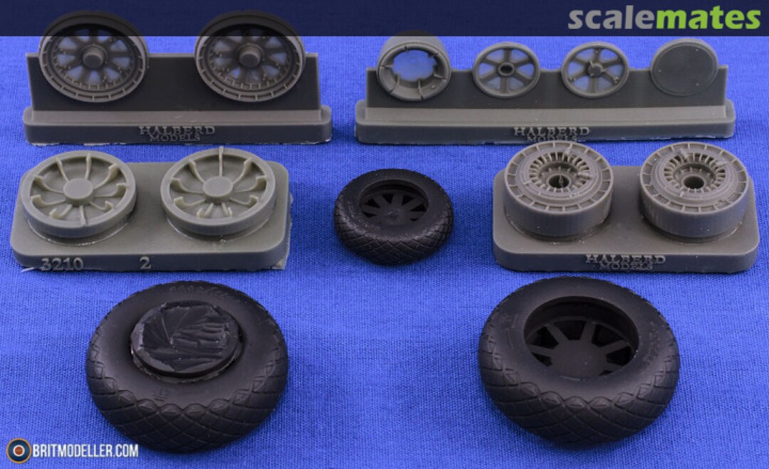 Boxart P-61 Black Widow - Wheel Set #1 3210 Halberd Models