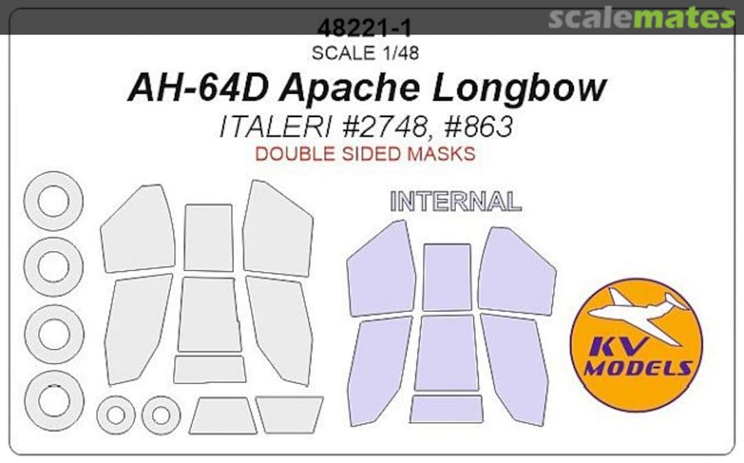 Boxart AH-64D Apache Longbow 48221-1 KV Models Boxart AH-64D Apache Longbow 48221-1 KV Models