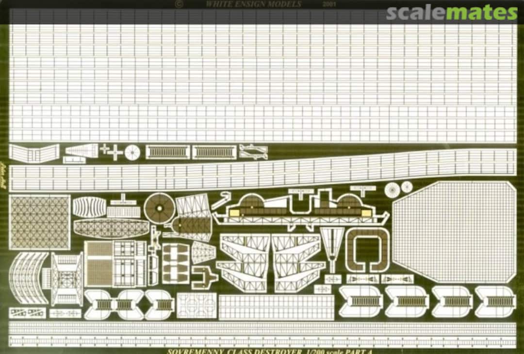Boxart Brass set for SOVREMENNY PE 2001 White Ensign Models Boxart Brass set for SOVREMENNY PE 2001 White Ensign Models