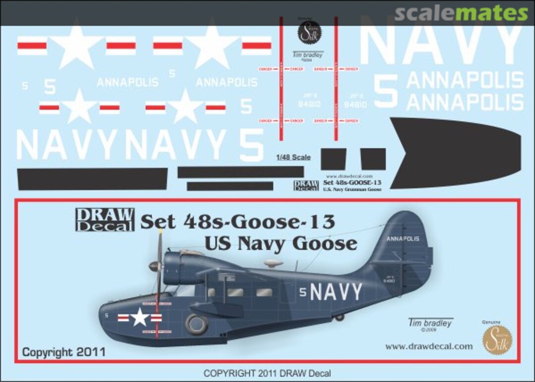 Boxart US Navy Goose 48-Goose-13 Draw Decal Boxart US Navy Goose 48-Goose-13 Draw Decal