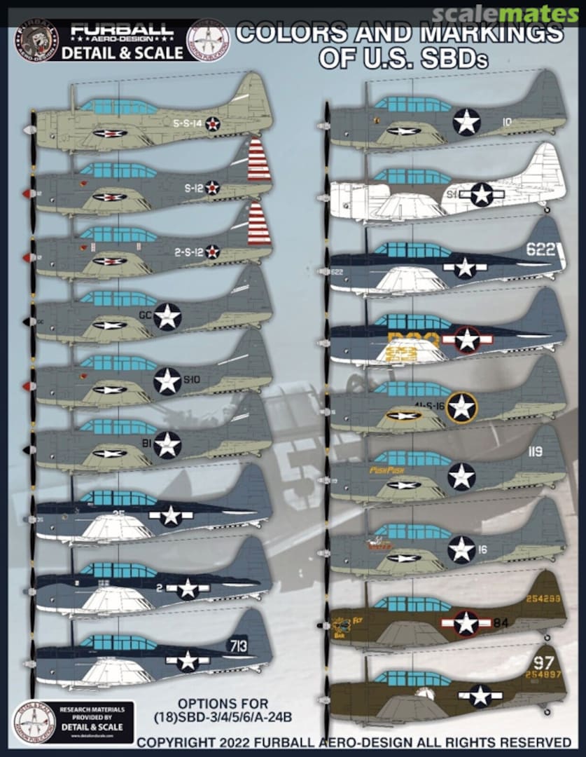 Boxart Colors and Markings of US SBDs F/D&S-4827 Furball Aero-Design Boxart Colors and Markings of US SBDs F/D&S-4827 Furball Aero-Design