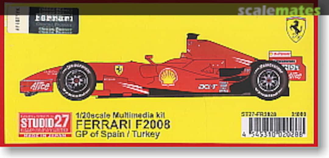 Boxart Ferrari F2008 ST27-FR2028 Studio27 Boxart Ferrari F2008 ST27-FR2028 Studio27