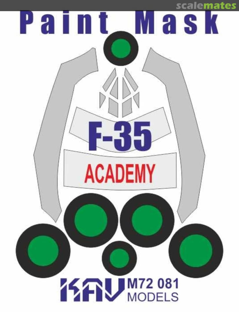 Boxart F-35 masks KAV M72 081 KAV models Boxart F-35 masks KAV M72 081 KAV models