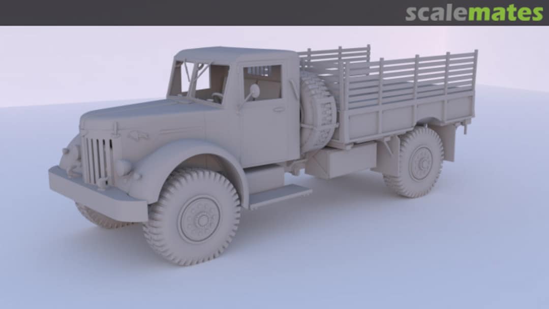 Boxart Flatbed body for MAZ-502 153 Scalemodels72 Boxart Flatbed body for MAZ-502 153 Scalemodels72