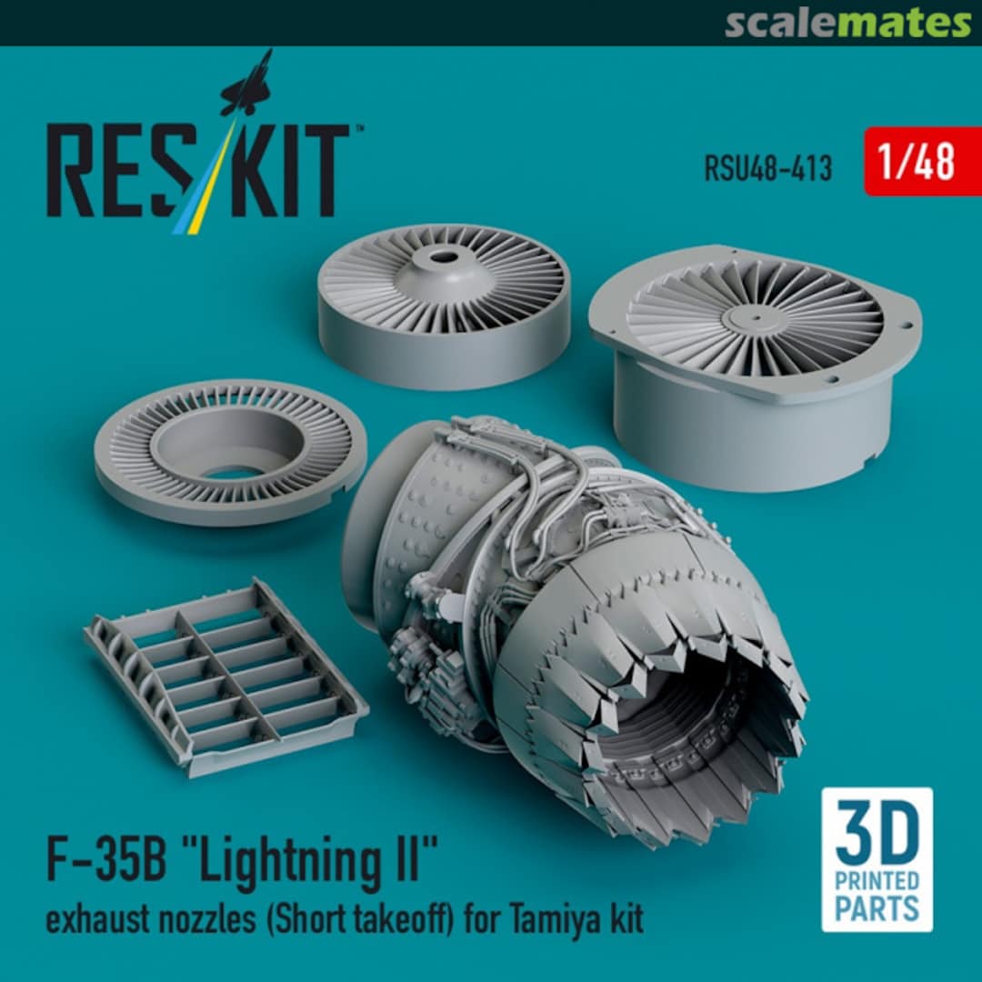 Boxart F-35B Lightning II - exhaust nozzle (Short takeoff) RSU48-0413 ResKit Boxart F-35B Lightning II - exhaust nozzle (Short takeoff) RSU48-0413 ResKit